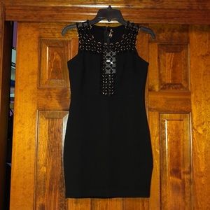 Black mini dress